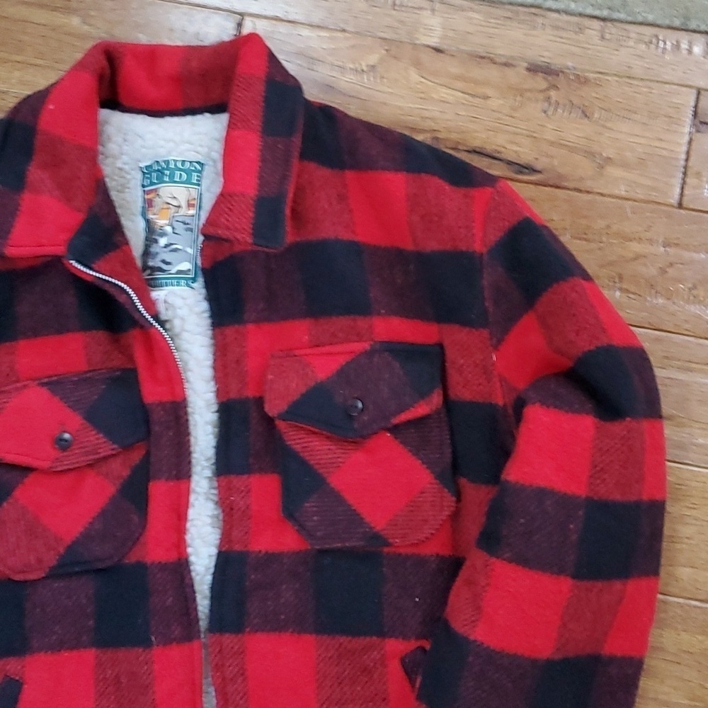 Canyon Guide Outfitters Buffalo check wool shaket Y2K - Picture 2 of 10